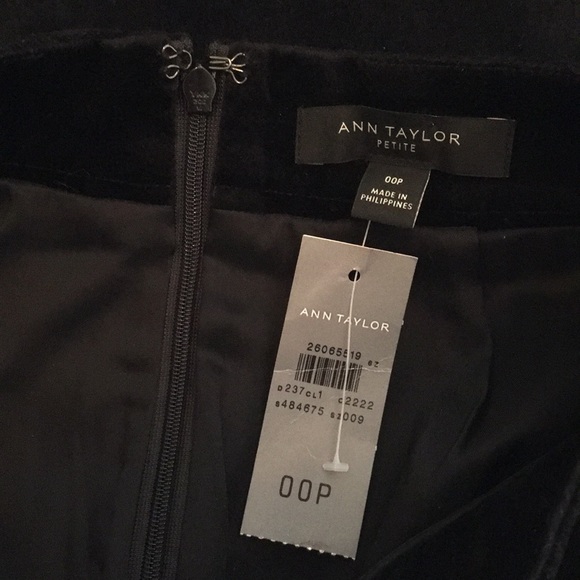 Ann Taylor Petite Velvet A-line skirt with pockets - Picture 9 of 10